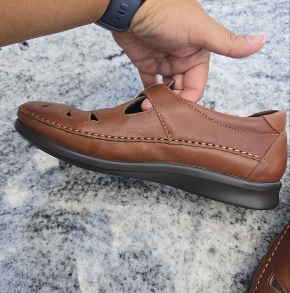 SAS Women's Roamer Slip On Loafer Chestnut Sz 9 Leather - Picture 13 of 16